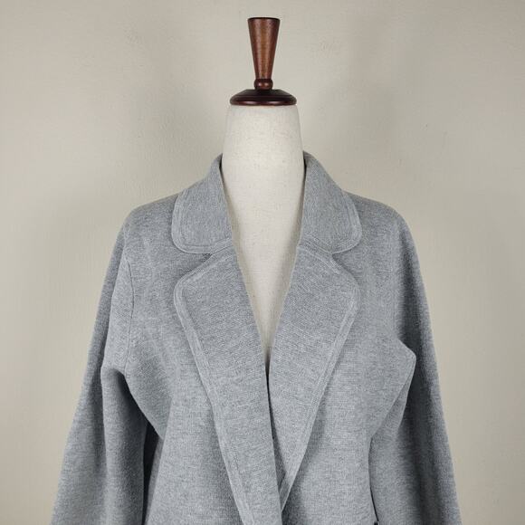 J. Crew Jacket XS Gray Eloise Open Front Sweater Blazer Wool Blend BA552 - Picture 2 of 9